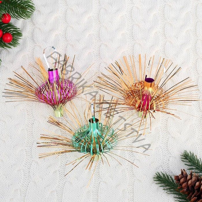 Ёлочное украшение из фольги «Слана. Светильник», 7 см, МИКС (10 штук)