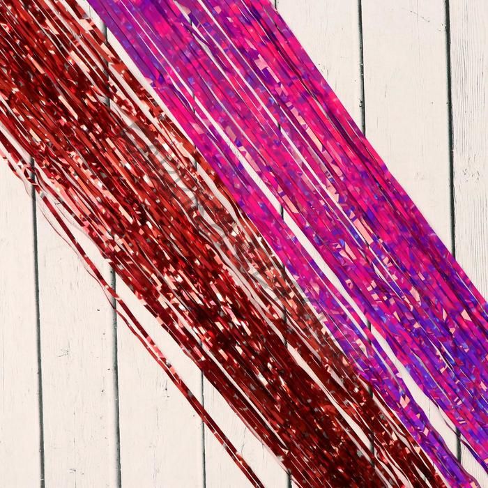 Дождик новогодний «Зимнее волшебство. Ночь», L-150 см, МИКС (10 штук)