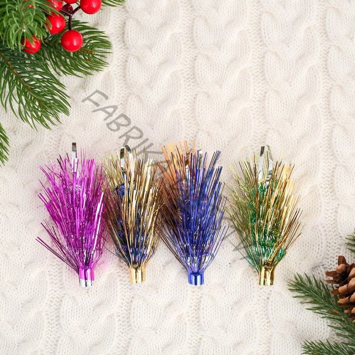 Ёлочное украшение из фольги «Слана. Ёжик» 7 см, МИКС (10 штук)