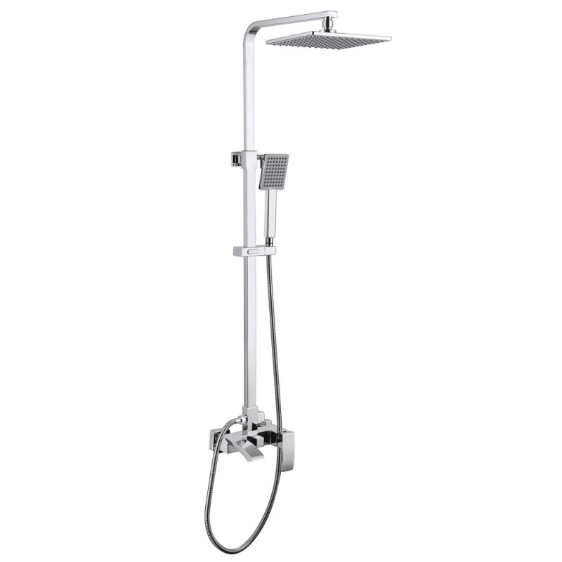 Душевая стойка ABBER Wasserfall AF8616L с изливом, хром