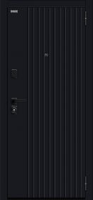 Входная Дверь Bravo Джентл/SBlack Black Shell/White Silk 860x2050, 960x2050мм С/ Браво