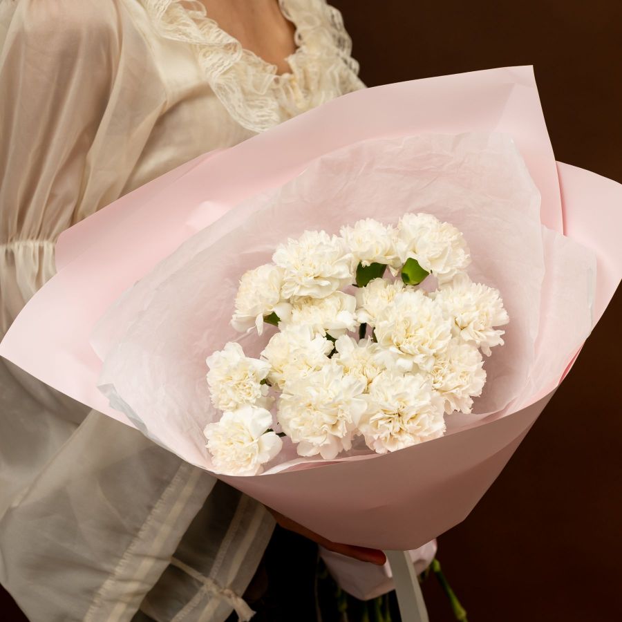 Белые диантусы от 15 шт