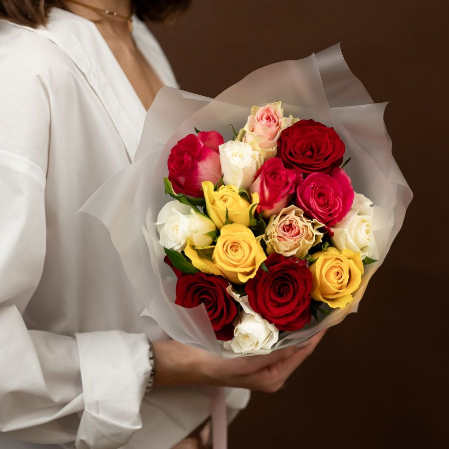 Розы микс от 15 шт (40см)