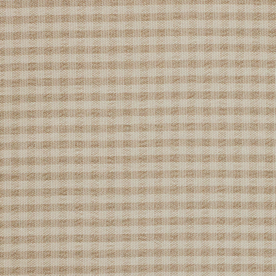 Смесовый хлопок в клеточку – цвет бежевый, 50х37 см