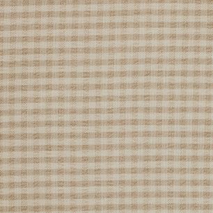 Смесовый хлопок в клеточку – цвет бежевый, 50х37 см