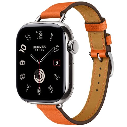 Apple Watch Series 11 Hermes 42 mm Attelage Single Tour Orange