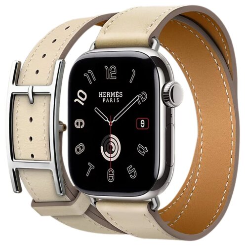 Apple Watch Series 11 Hermes 42 mm Hapi Double Tour Craie