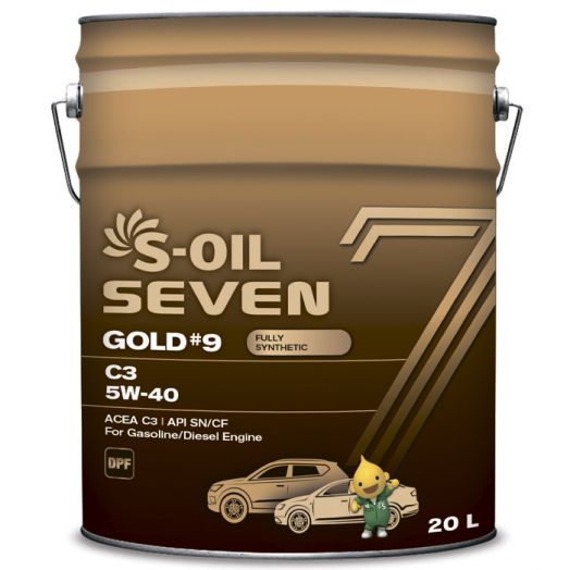 S-OIL 7 GOLD #9 C3 5W-40, 20л