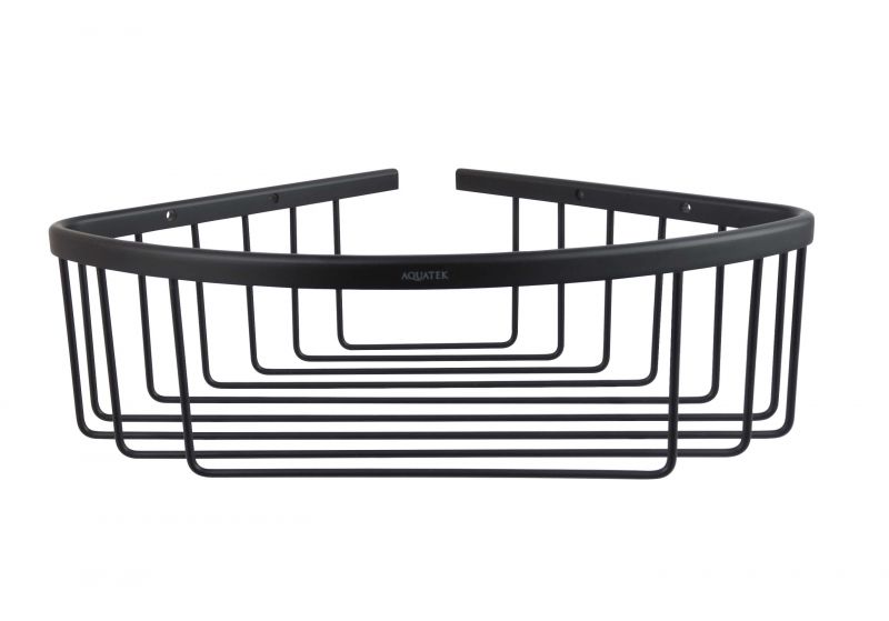 Угловая полка AQUATEK, матовый черный AQ4006MB ВЕГА