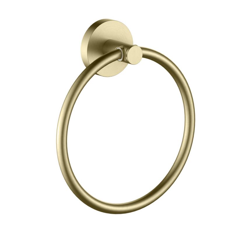 AQ4112BG ЕВРОПА полотенцедержатель кольцо, шлиф. золото