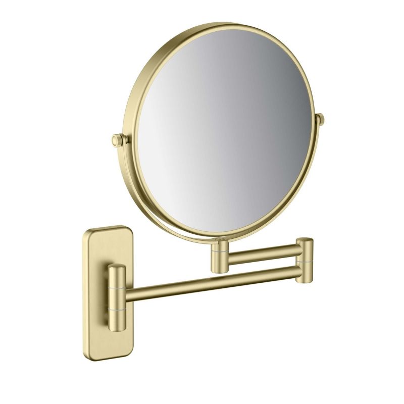 AQ4911BG зеркало косметическое настенное 5х, шлиф. золото