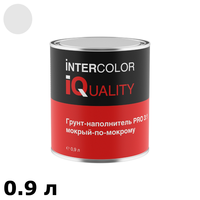 IQ PRO Грунт-наполнитель 3:1 мокрый-по-мокрому белый объем 0.9л.