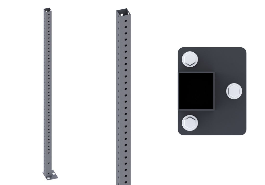 Yousteel HARD Стойка 2465мм с отверстиями короткая , черная