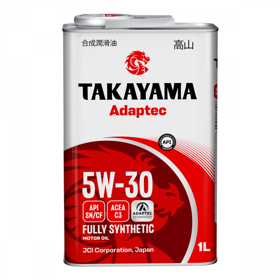 Takayama Adaptec 5W-30 API SN/СF С3, 1л