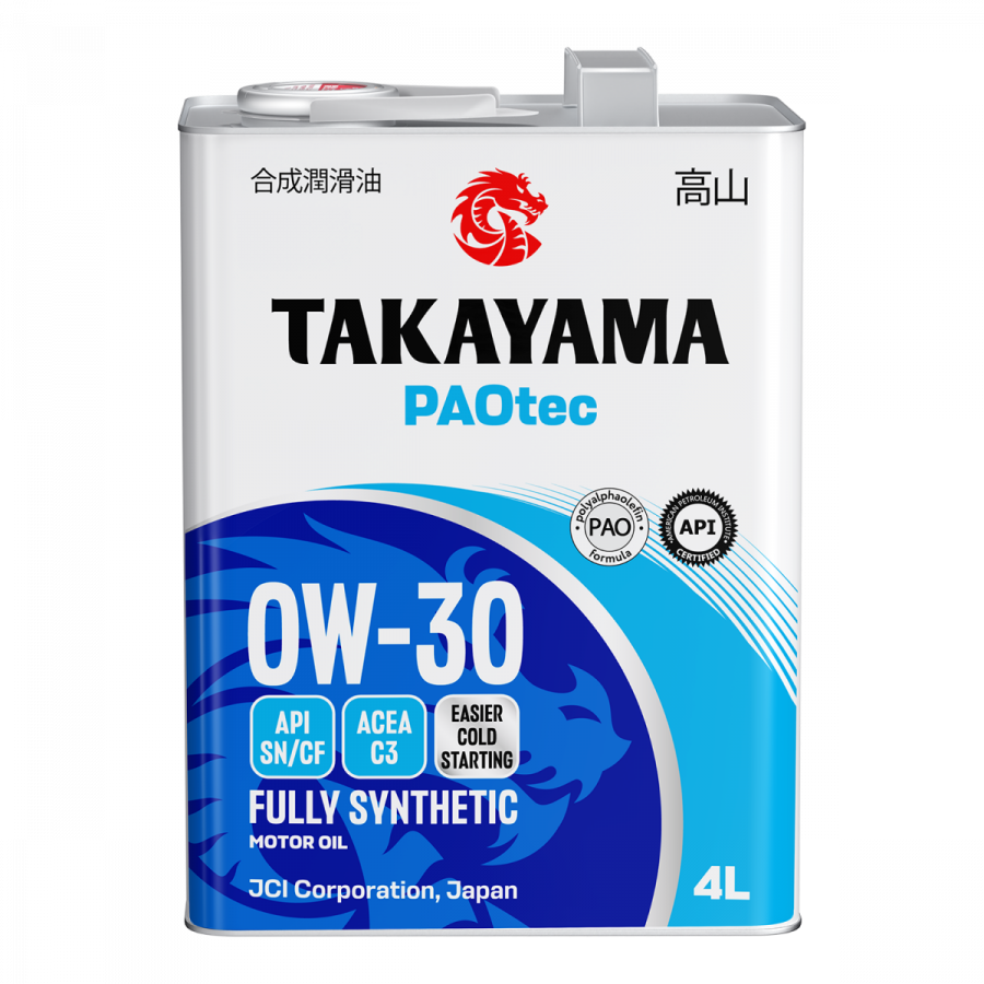 Takayama Paotec 0W-30 ACEA C3 API SN/CF, 4л