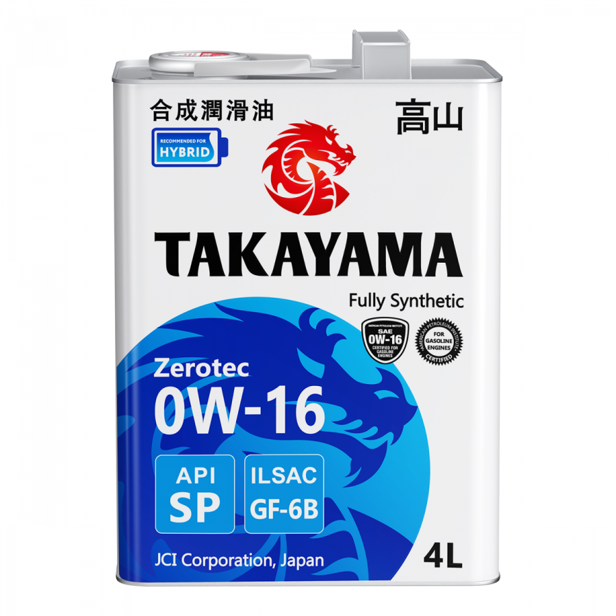 Takayama Zerotec 0W-16 ILSAC GF-6B API SP, 4л