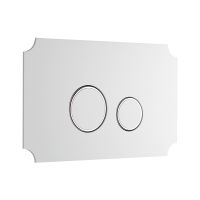 Кнопка для инсталляции унитаза KKPOL Aquafiori Vintage 350/AFV/077-00-00 белый матовый схема 1