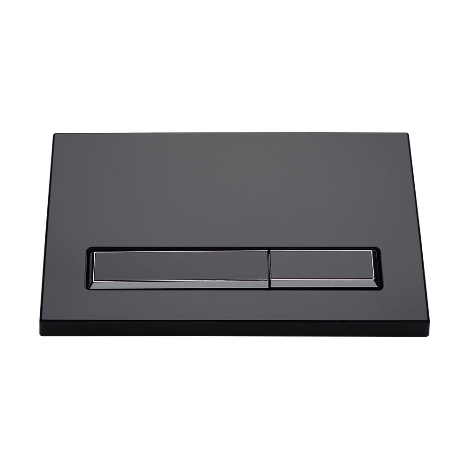 Смывная клавиша KKPOL M08 350/PPC/090-00-00 черная с хромированными элементами ФОТО