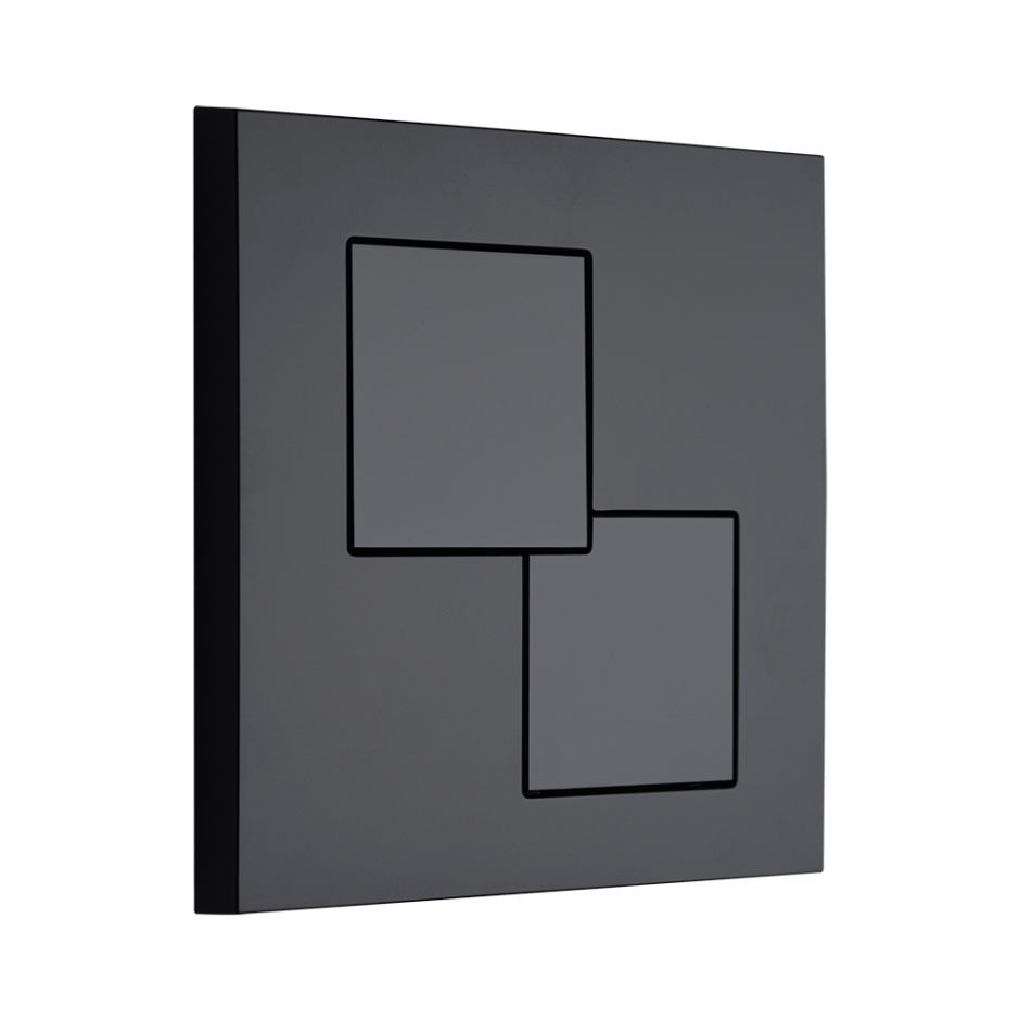 Изображение Клавиша смыва KKPOL Uni P02 350/PPC/092-00-00 цвет черный матовый