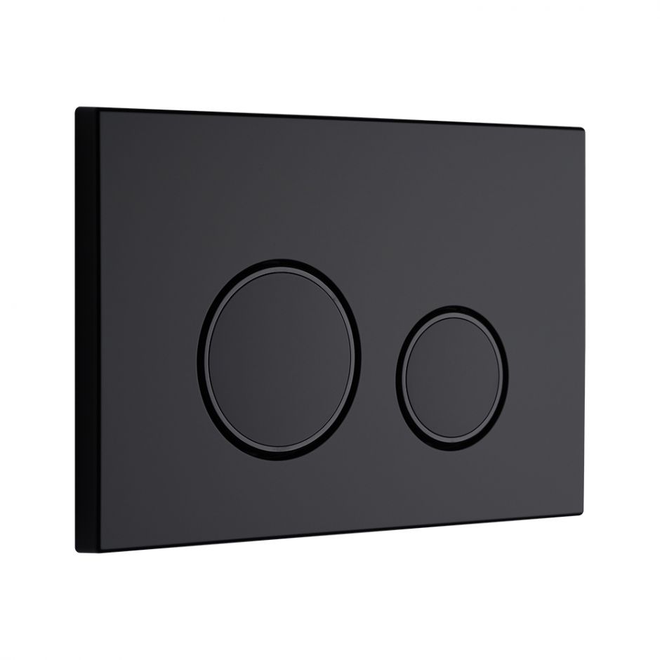 Клавиша для смыва KKPOL M11 350/PPC/143-00-07 черный матовый/черный глянцевый