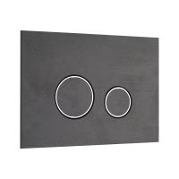 Клавиша смыва KKPOL Lapis Grande V1 350/PPK/420-00-03 Pietra Grey с круглыми кнопками схема 1