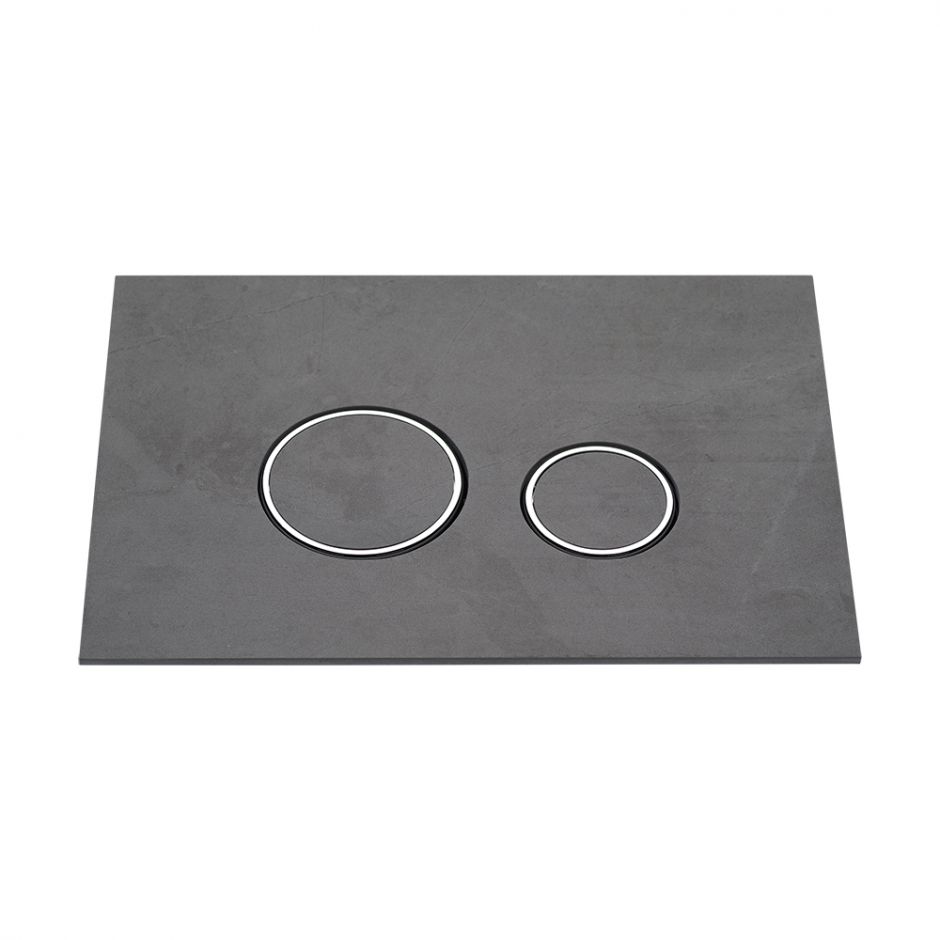 Клавиша смыва KKPOL Lapis Grande V1 350/PPK/420-00-03 Pietra Grey с круглыми кнопками ФОТО