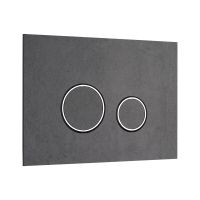 Клавиша смыва KKPOL Lapis Grande V1 350/PPK/421-00-03 Pietra Grigia с круглыми кнопками схема 1