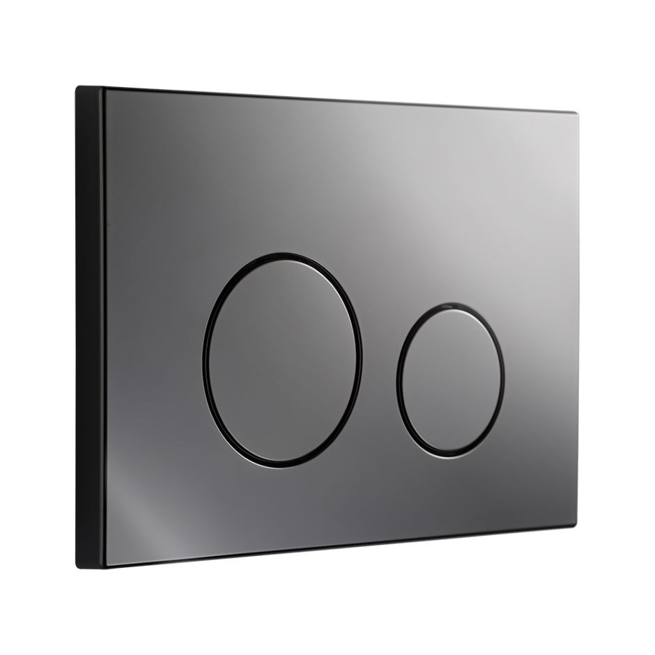 Изображение Клавиша для смыва KKPOL M11 350/PPL/011-00-00 графит глянцевый