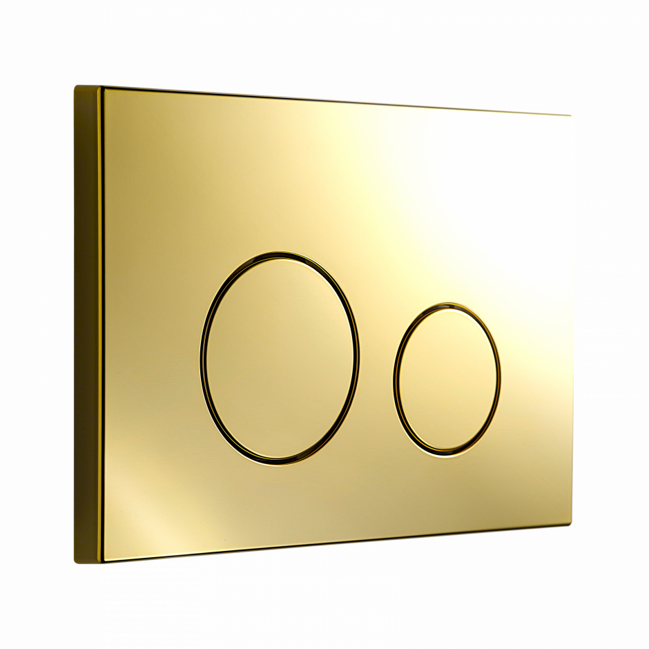 Изображение Клавиша для смыва KKPOL M11 350/PPZ/040-00-00 золото глянцевое