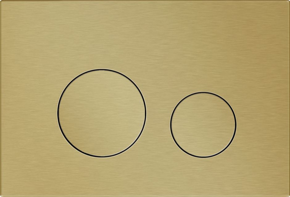 Изображение Клавиша для смыва KKPOL M11 350/PPZ/050-00-00 золото брашированное