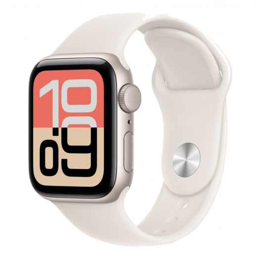 Apple Watch Series SE 3 2025 GPS Starlight aluminium