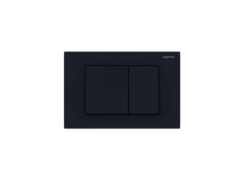 PNS-0000005 (001DQ) Панель смыва Aquatek Черная матовая для INSP-0000001 Pneumo S