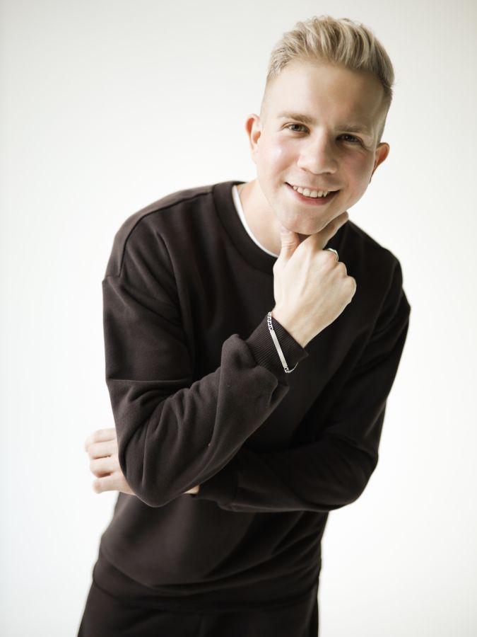 Кофта с длинным рукавом шоколад