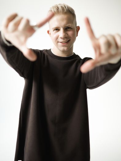 Кофта с длинным рукавом шоколад