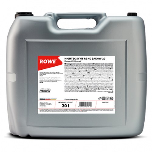 Rowe Hightec Synt RS HC 0W-20, 20л