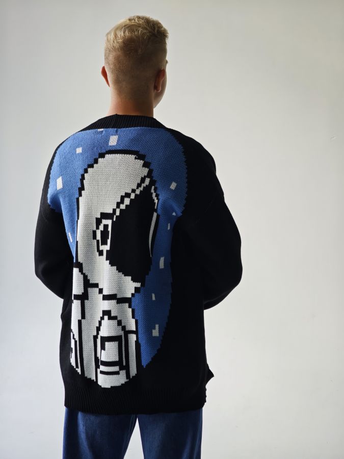 Кардиган с космонавтом