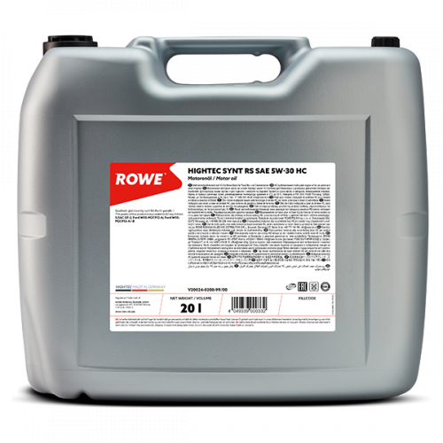 Rowe Hightec Synt RS 5W-30 HC, 20л