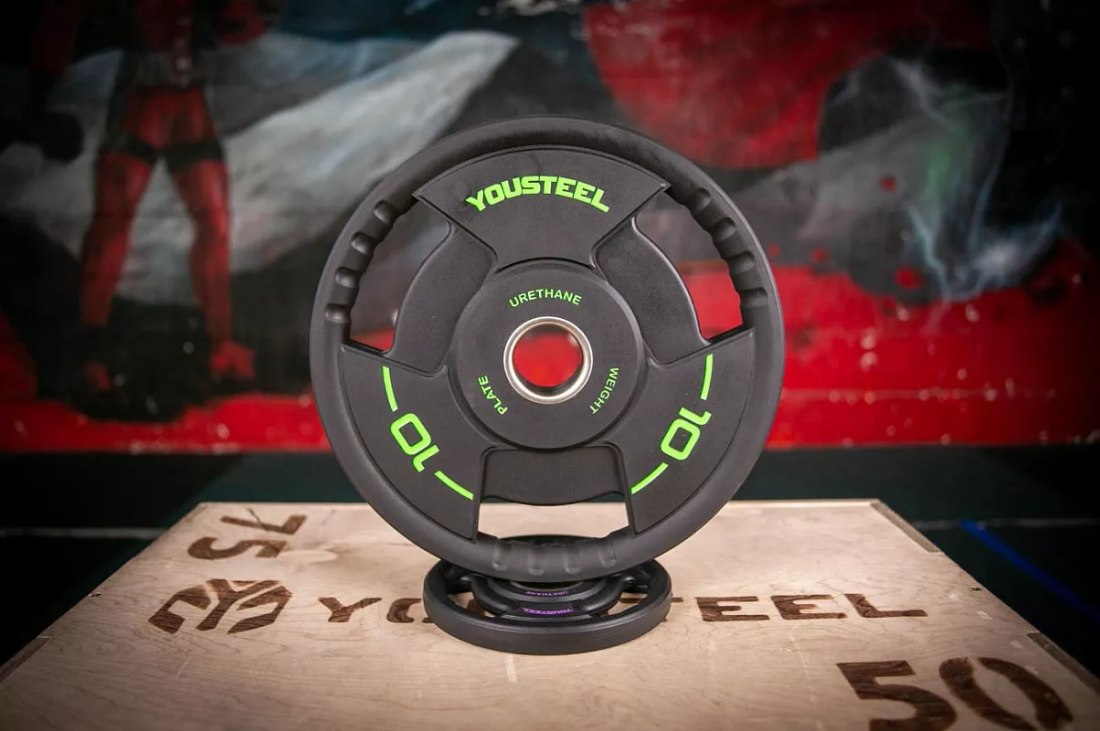 Yousteel Диск TPU с ручками 10 кг