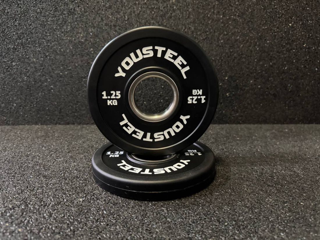 Yousteel Малый диск 1.25 кг полиуретановый, черный