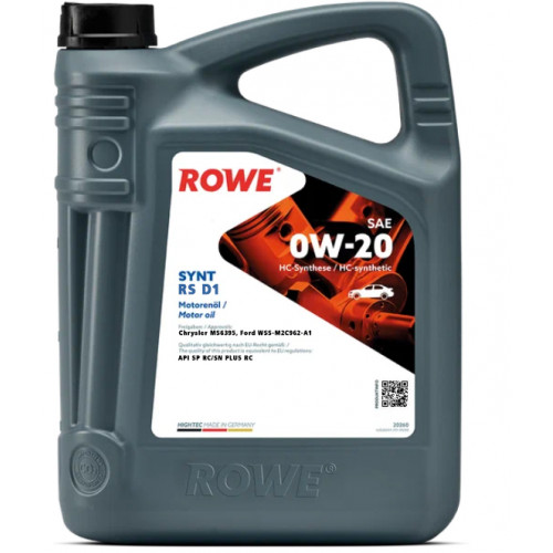 Rowe Hightec Synt RS D1 SAE 0W-20, 4л