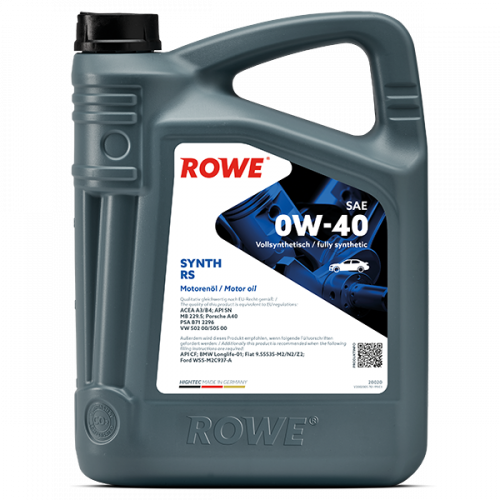 Rowe Hightec Synt RS SAE 0W-40, 5л