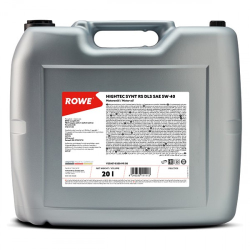 Rowe Hightec Synt RS DLS SAE 5W-40, 20л