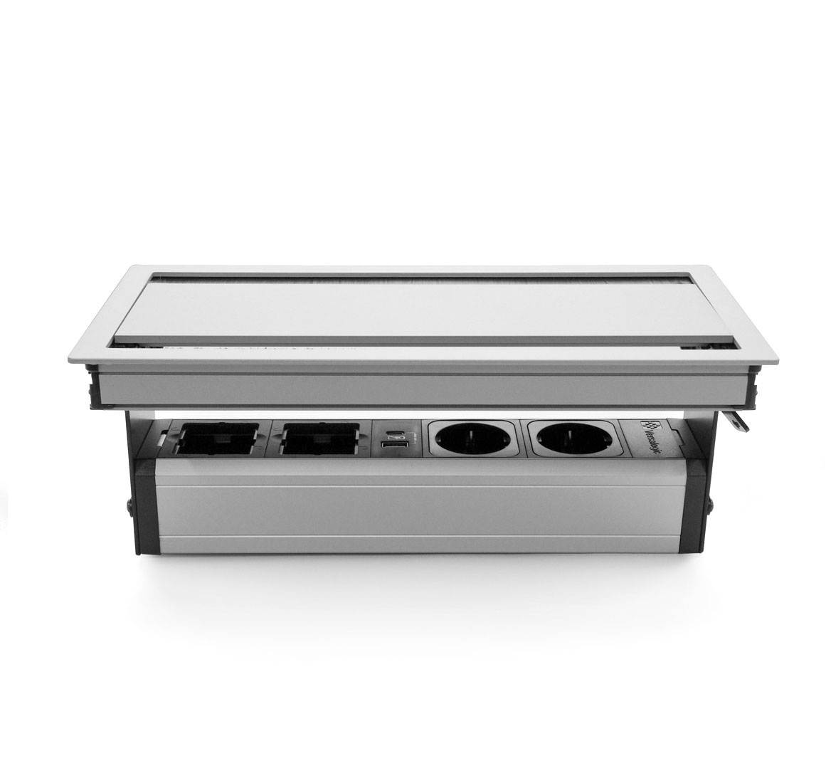 Блок врезной Versa Flap Dual АЛЮМИНИЙ