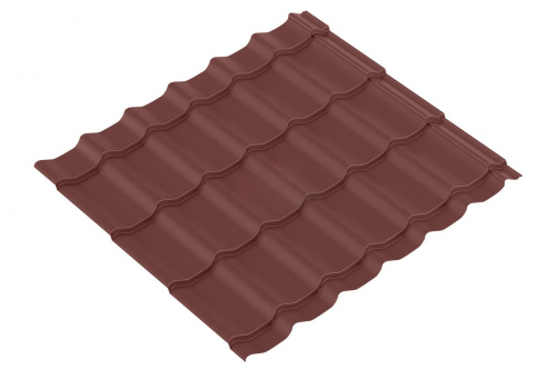 Металлочерепица Супер Monterrey 0.5 MAT двусторонний RAL 8017