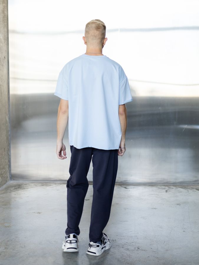 Брюки с защипами графит