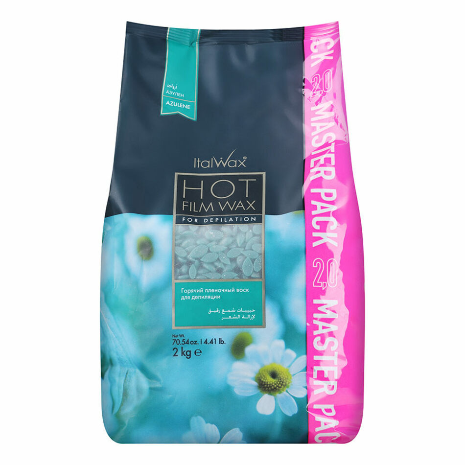 Воск горячий (пленочный) ITALWAX Азулен гранулы 2 кг