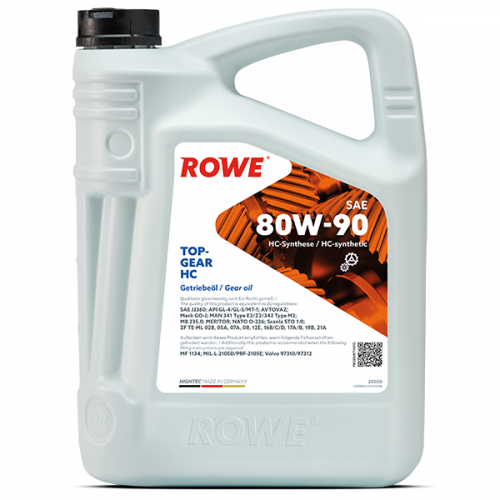 Rowe Hightec Topgear 80W-90 HC , 5л