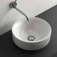 Накладная раковина Kerasan Ciotola 355801, круглая 45x45 см схема 1