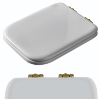 Сиденье для унитаза Kerasan Waldorf 418601, цвет белый глянцевый, с микролифтом схема 1