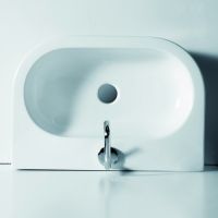 Подвесная раковина Kerasan Flo 315001*1, прямоугольная 70x42 см схема 1